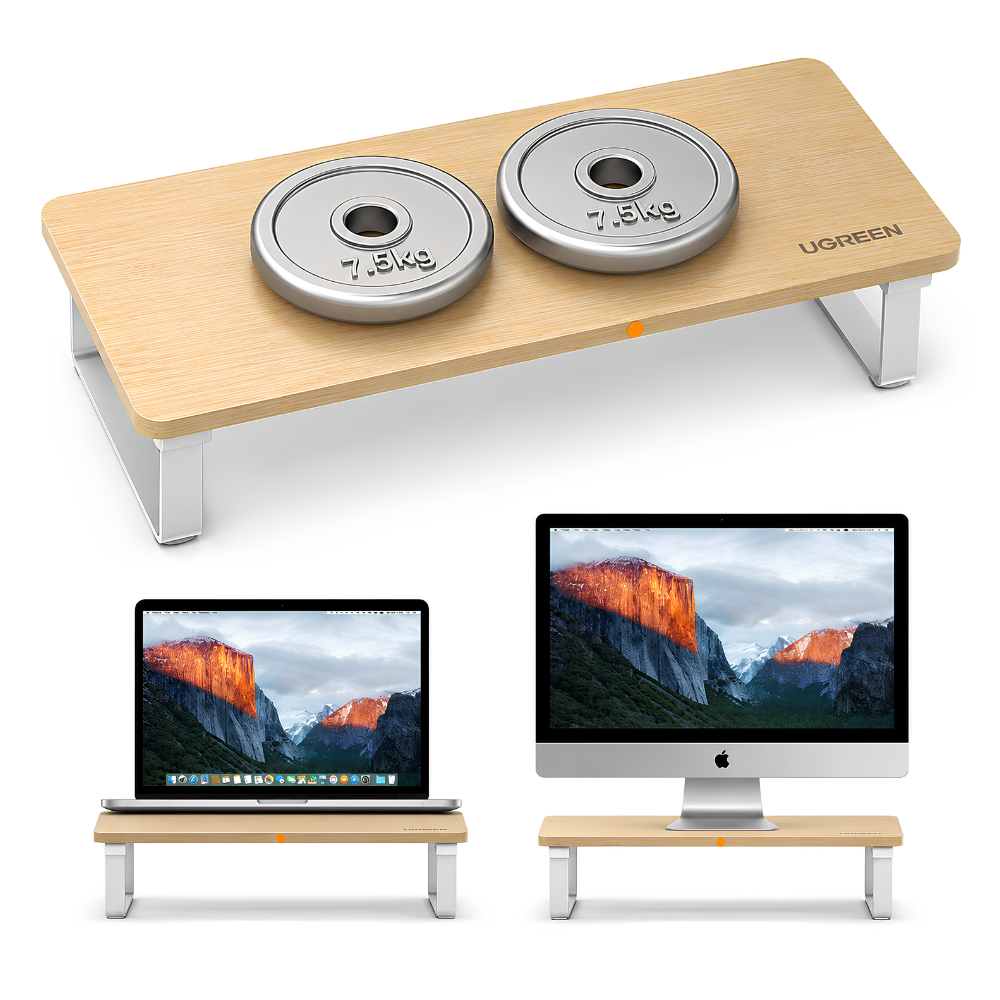 UGREEN LP224 Monitor Stand Riser Size 547×220 x116mm Weight Capacity 15kg -70586