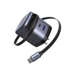 Ugreen Nexode 65W Charger with Retractable USB-C Cable – 65239