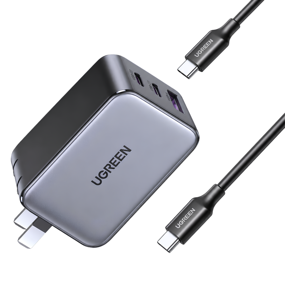 UGreen Nexode Pro 3-PORT 65W Gan Tech Fast Charger – 50653