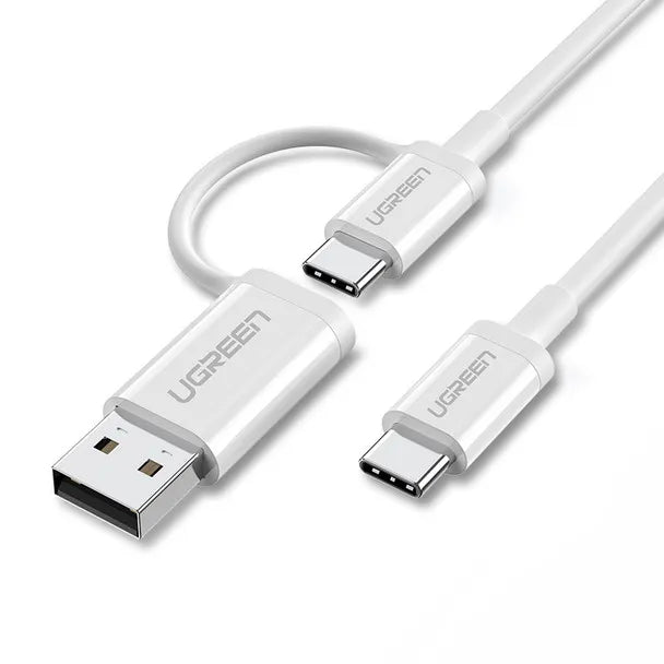 Ugreen US264 Usb- C To Usb – C + Usb – A Data Cable 1M