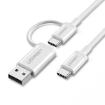 Ugreen US264 Usb- C To Usb – C + Usb – A Data Cable 1M