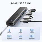 UGREEN USB 3.0 Hub 4 Ports USB A Splitter Ultra-Slim USB Expander – 25851