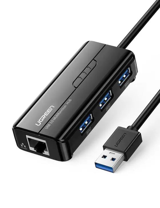 UGREEN USB 3.0 Hub with Gigabit Ethernet – 20265