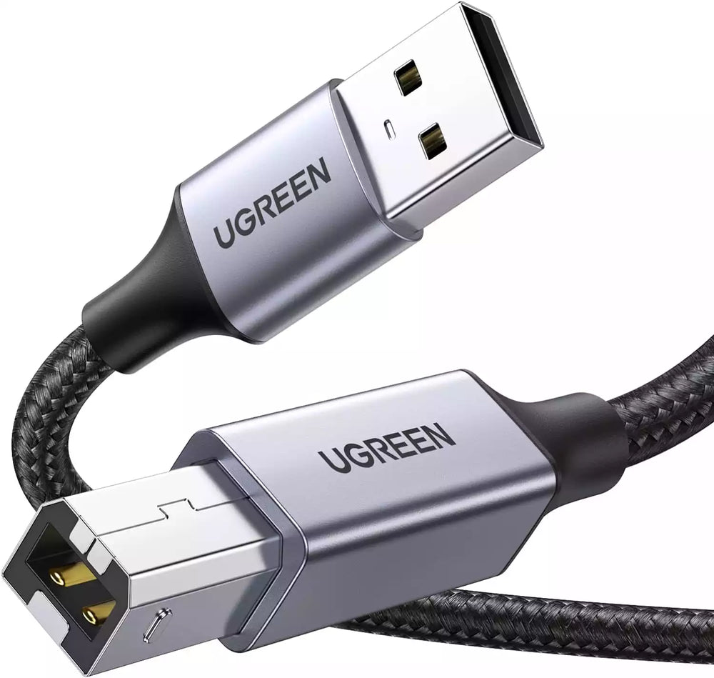 Ugreen USB-A Male to USB-B 2.0 Printer Cable Alu Case with Braid 2m – 80803