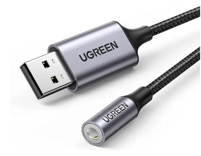 Ugreen USB-A To 3.5mm External Stereo Sound Adapter – 30757