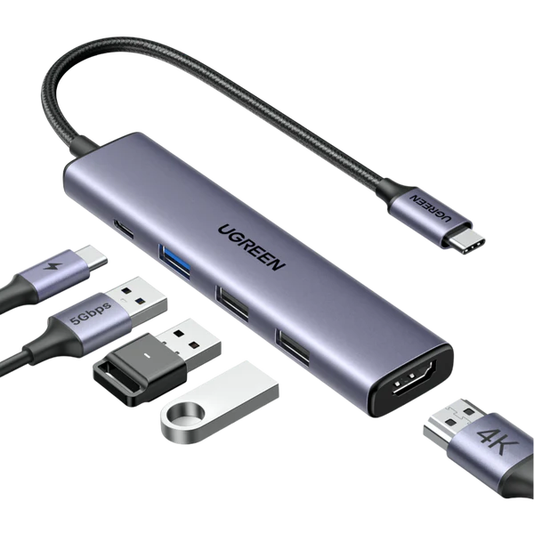 Ugreen USB C Hub 5 in 1 Multiport Adapter – 15495