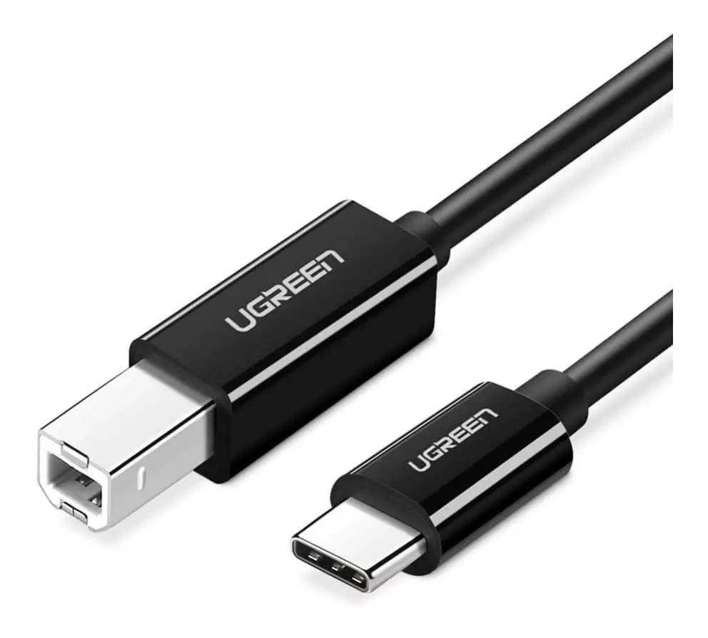 Ugreen USB-C 2.0 To USB-B 2.0 Print Cable Black 2M – 50446