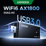 UGREEN WiFi-6 AX1800 1800Mbps WiFi Adapter 5G 2.4G Dual Band – 90340