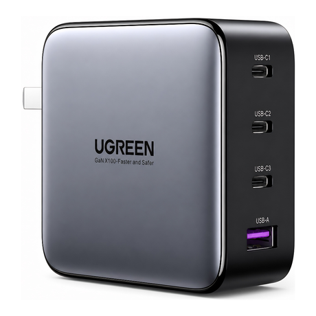 Ugreen X564 100W Charger 4-Port 3 USB-C 1 USB-A GaN Fast Charger Power Adapter -10375