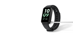 Xiaomi Smart Band 11 Active in Black connected to its charging cable