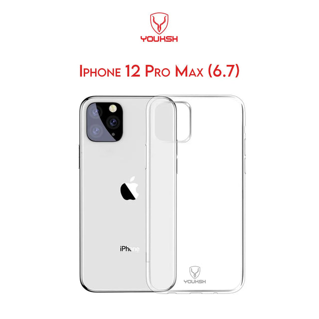 Youksh iPhone 12 Pro Max Transparent Back Cover