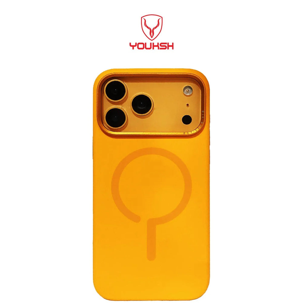 Youksh iPhone 15 Pro Max Soft Silicon Case with MagSafe