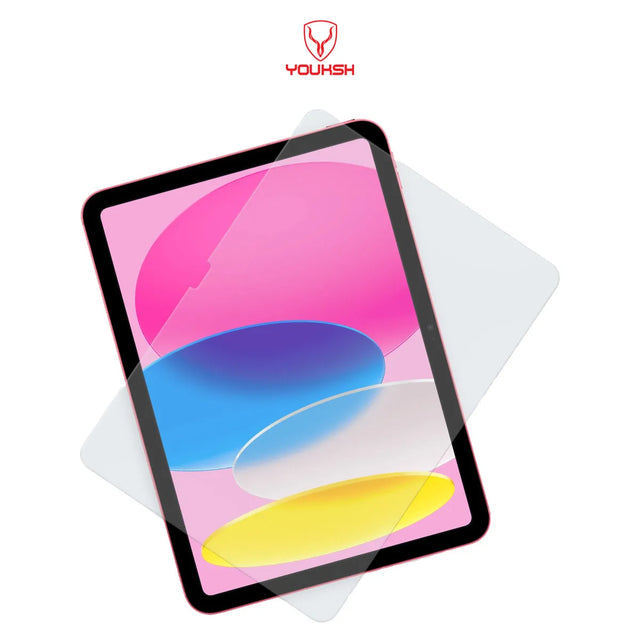 Youksh iPad Pro 11-inch & iPad 10th Gen Tempered Glass Protector