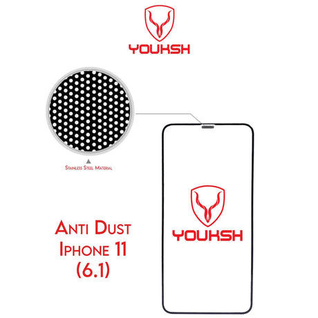 Youksh iPhone 11 Privacy Anti-Dust Glass Protector