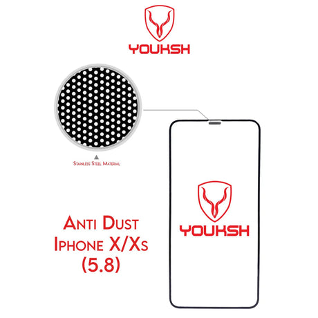 Youksh iPhone X/Xs Anti-Dust Tempered Glass Screen Protector - Price in Pakistan - Official Warranty