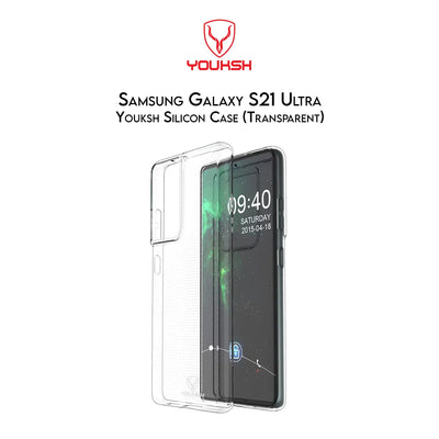 Youksh Samsung Galaxy S21 Ultra Transparent Shockproof Case