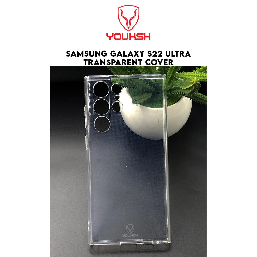 YOUKSH Samsung Galaxy S22 Ultra Transparent Shock Proof Case
