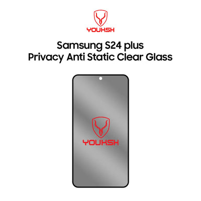 Youksh Samsung Galaxy S24 Plus Privacy Tempered Glass Protector