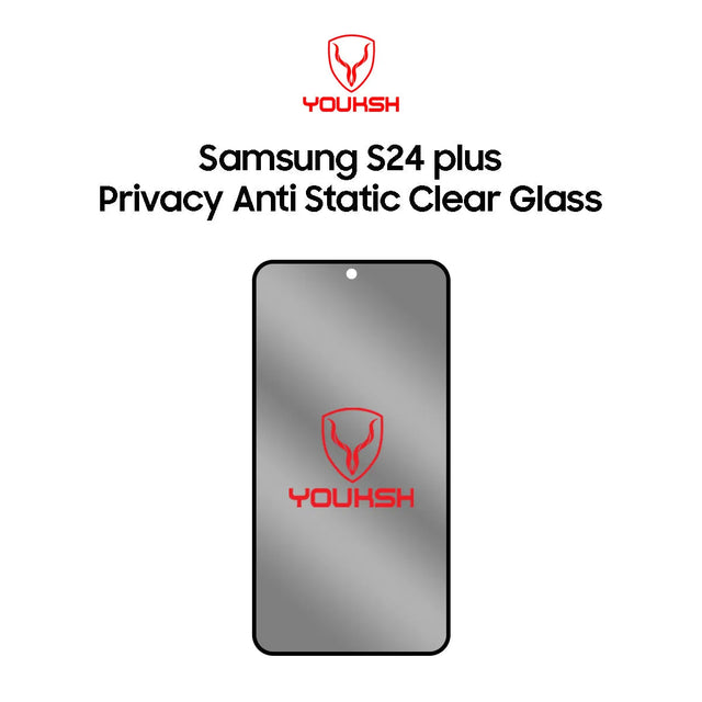 Youksh Samsung Galaxy S24 Plus Privacy Tempered Glass Protector