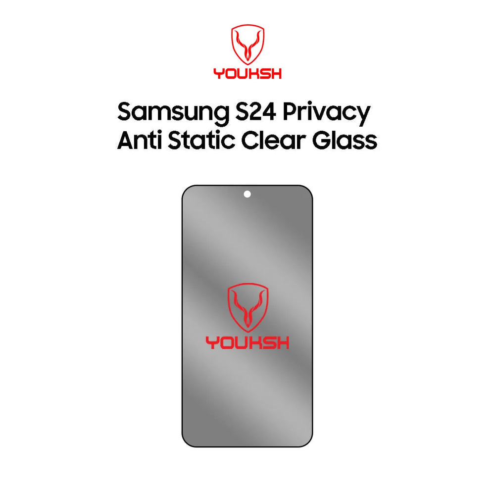 Youksh Samsung S24 Privacy Glass Protector