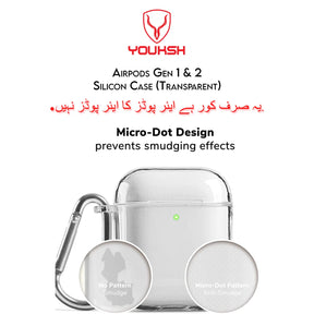 Youksh Transparent Silicone Case for AirPods 1 & 2 - Price in Pakistan - Official Warranty