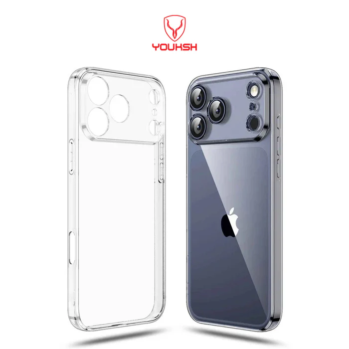 Youksh iPhone 17 Pro Max Ultra Thin Transparent Silicone Case