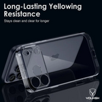 Youksh iPhone 17 Pro Max Ultra Thin Transparent Silicone Case