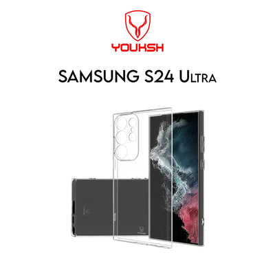 Youksh Samsung Galaxy S24 Ultra Transparent Shockproof Case