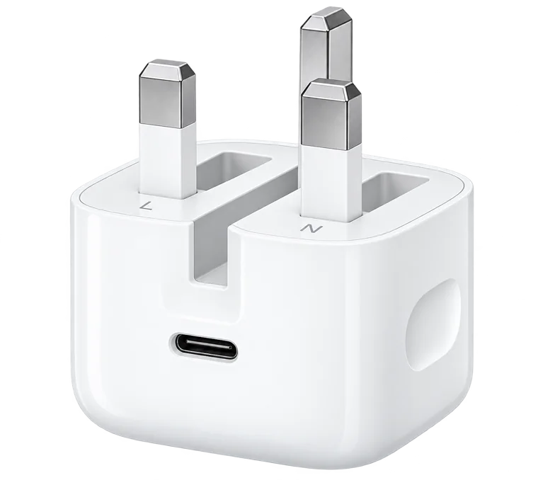Apple Official 20W USB-C Power Adapter with UK three-pin plug